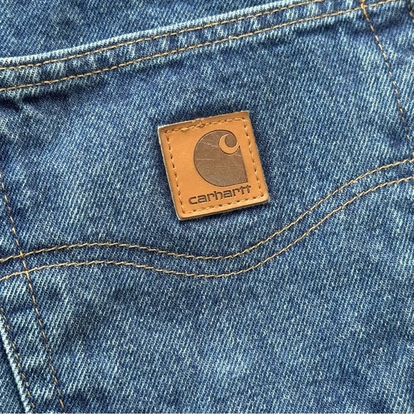 Carhartt Men's Blue Jeans 38x30 relaxed fit - Picture 8 of 9